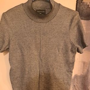Mock neck sweater shirt
